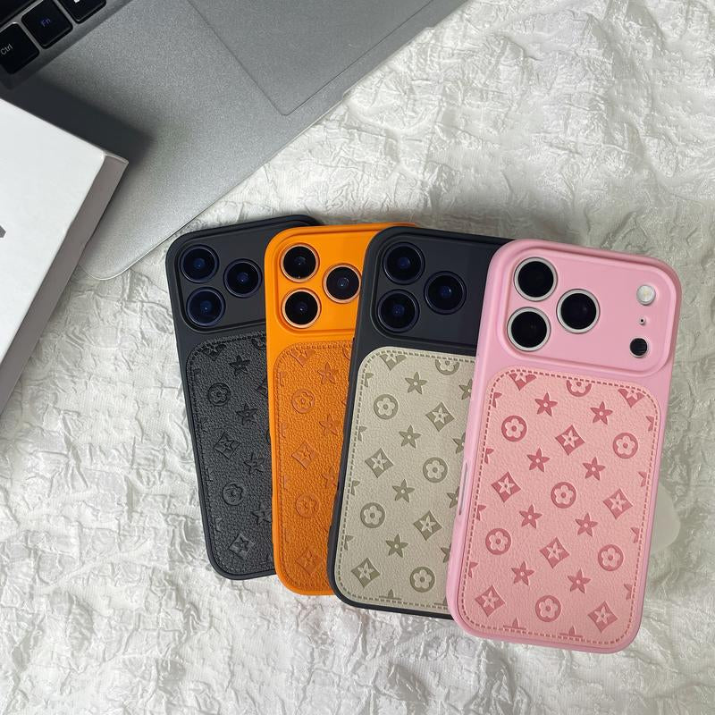 Funda de cuero de lujo para iPhone 17, 16, 15, 14, 13 Pro Max, plus.