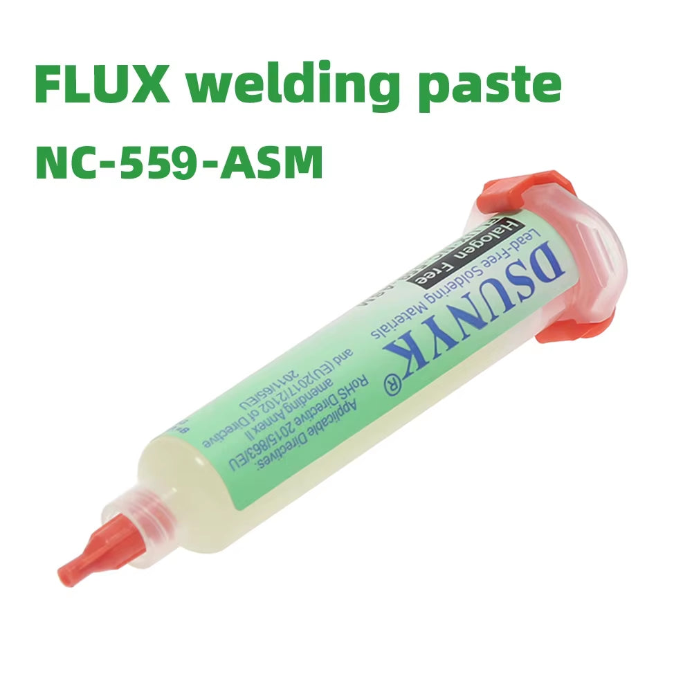 Nc-559-Asm Flux Soldadura líquida en jeringa de soldadura, pasta de soldadura de 10 ml.
