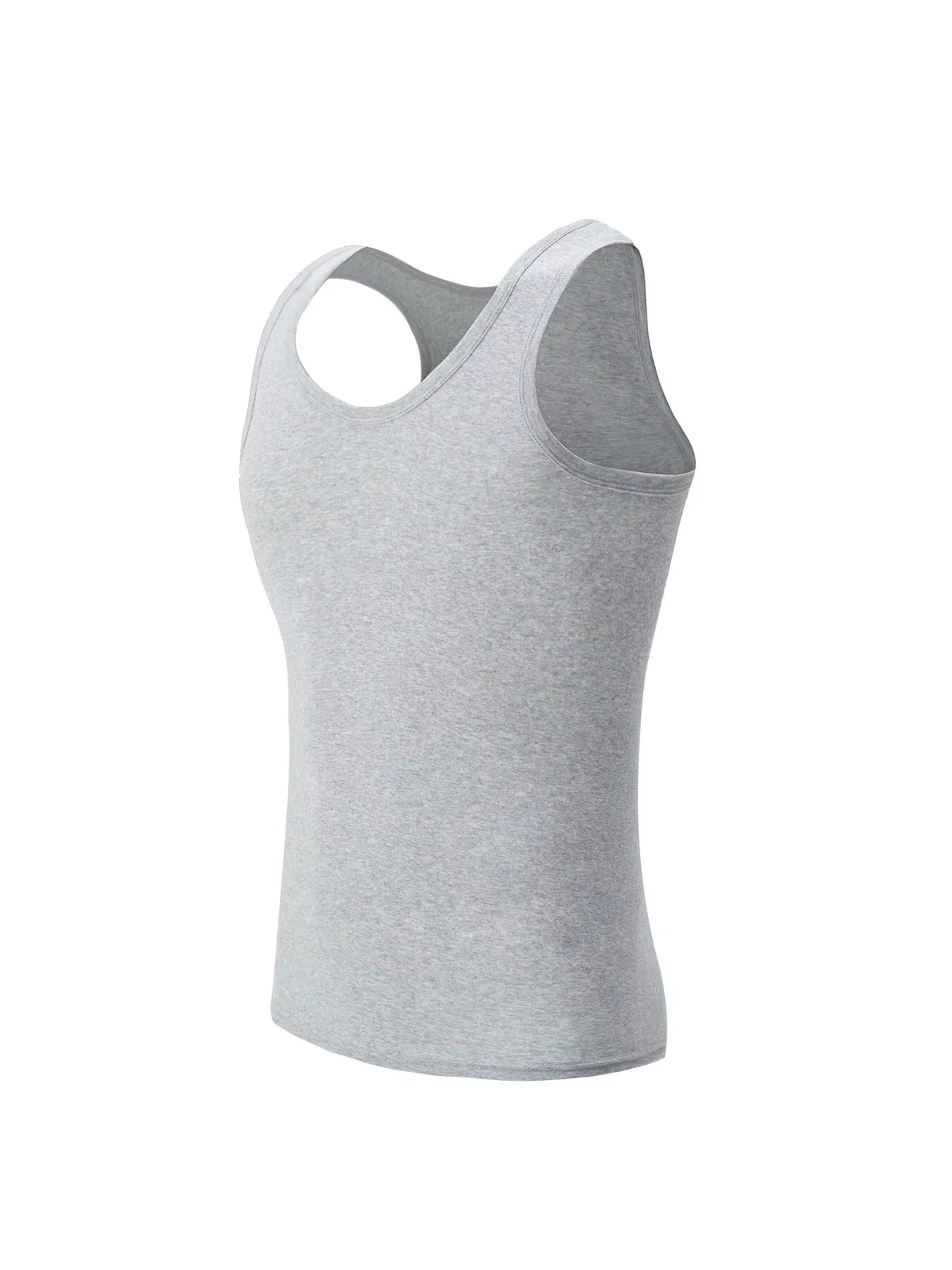 Paquete de playeras de algodón sin mangas para hombre, de corte sencillo, deportivo, informal.