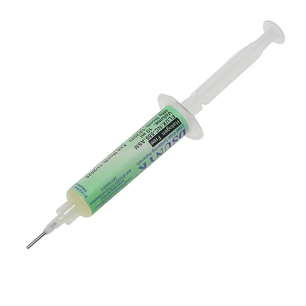 Nc-559-Asm Flux Soldadura líquida en jeringa de soldadura, pasta de soldadura de 10 ml.