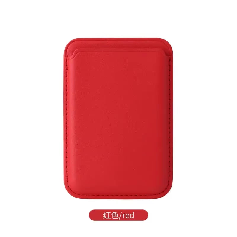 Funda magnética de cuero de lujo con tarjetero Magsafe para iPhone 14 Pro Max 13 12