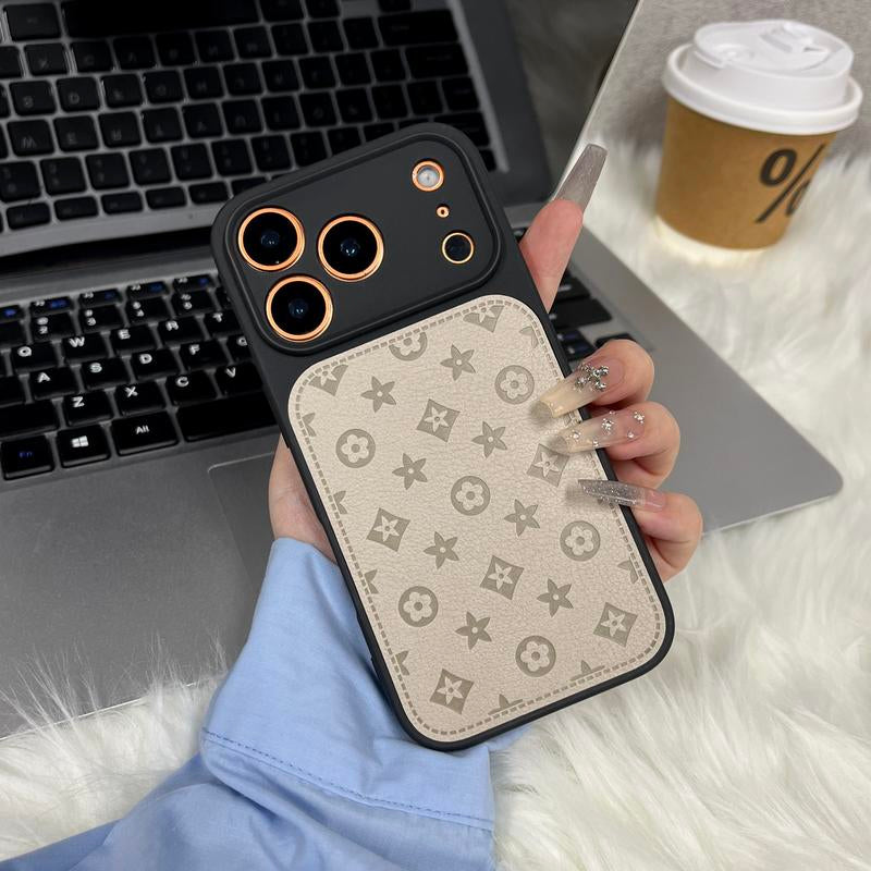 Funda de cuero de lujo para iPhone 17, 16, 15, 14, 13 Pro Max, plus.