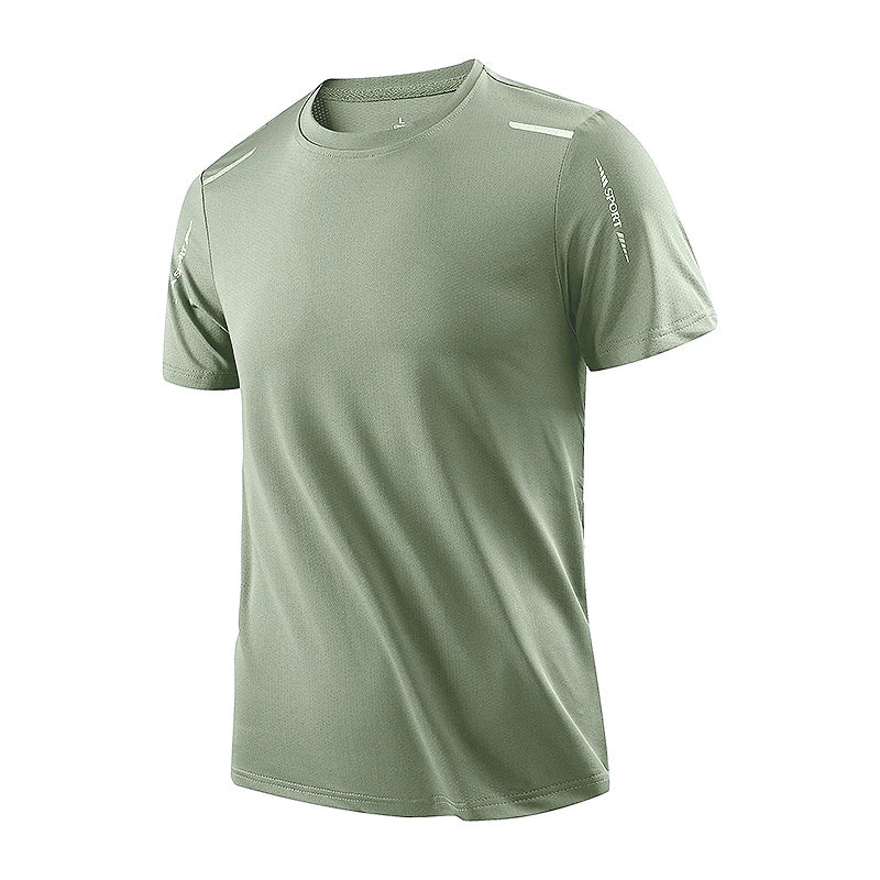 Camisetas de running de secado rápido para hombre, transpirables, suaves y elásticas