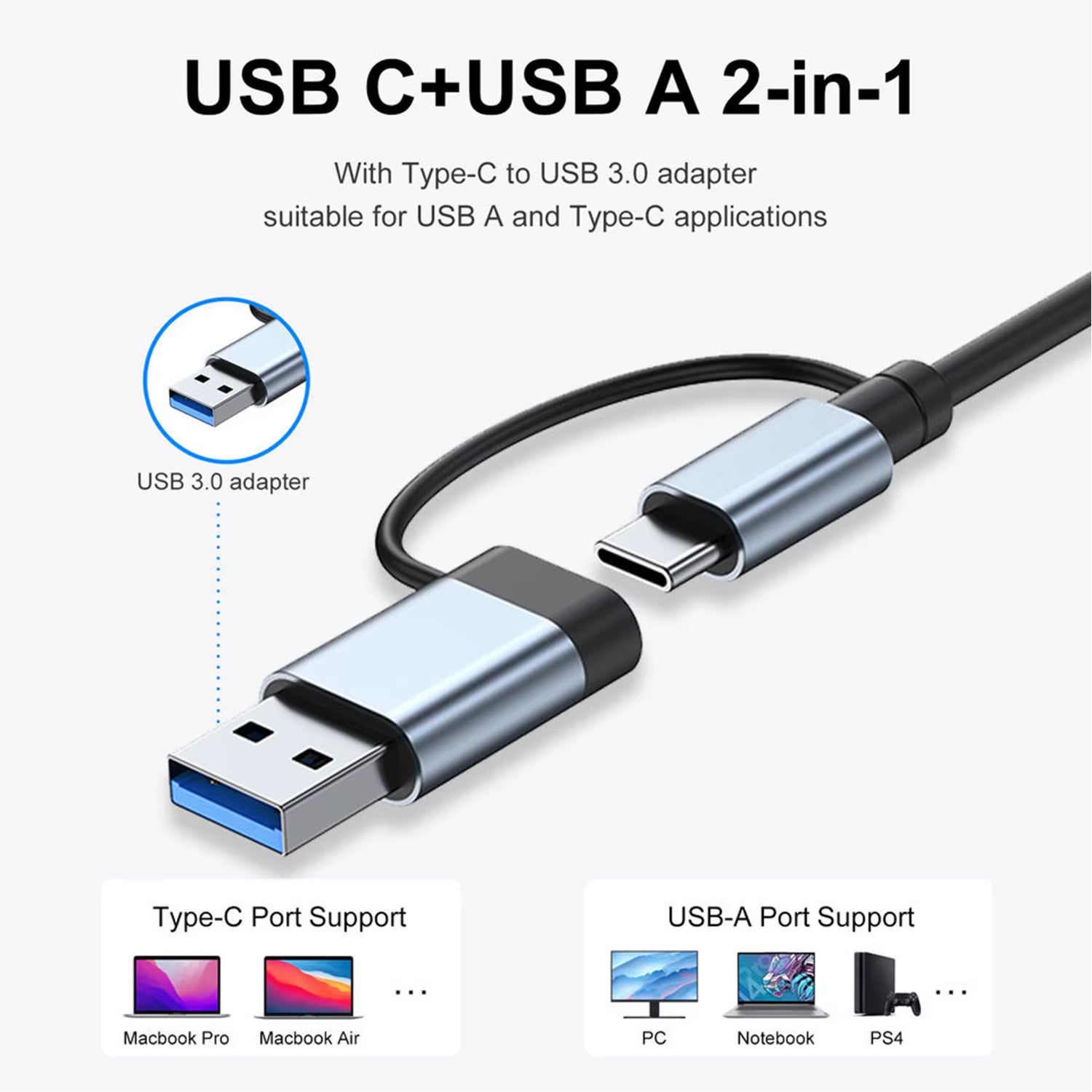 extensor USB 7 en 1