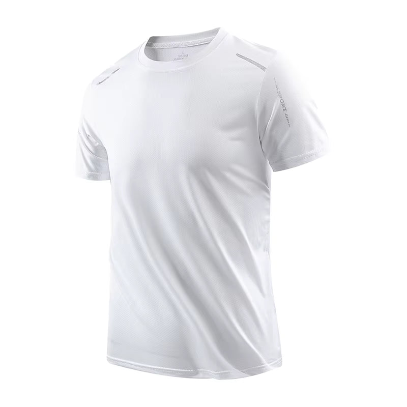 Camisetas de running de secado rápido para hombre, transpirables, suaves y elásticas