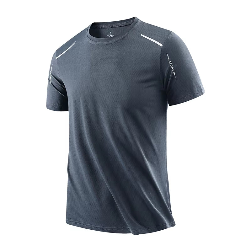 Camisetas de running de secado rápido para hombre, transpirables, suaves y elásticas