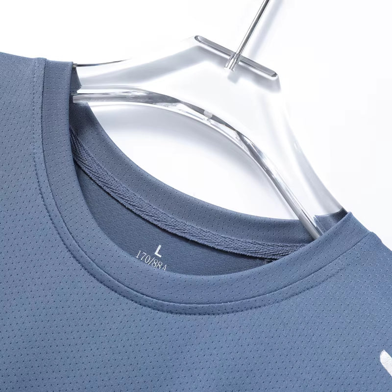 Camisetas de running de secado rápido para hombre, transpirables, suaves y elásticas