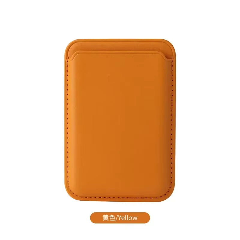 Funda magnética de cuero de lujo con tarjetero Magsafe para iPhone 14 Pro Max 13 12