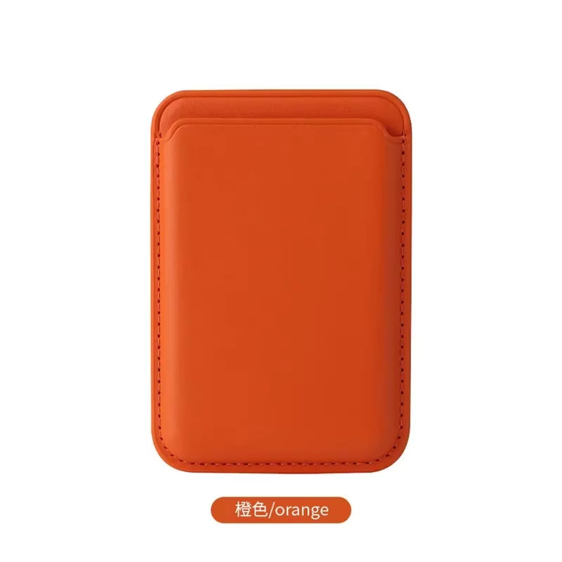 Funda magnética de cuero de lujo con tarjetero Magsafe para iPhone 14 Pro Max 13 12