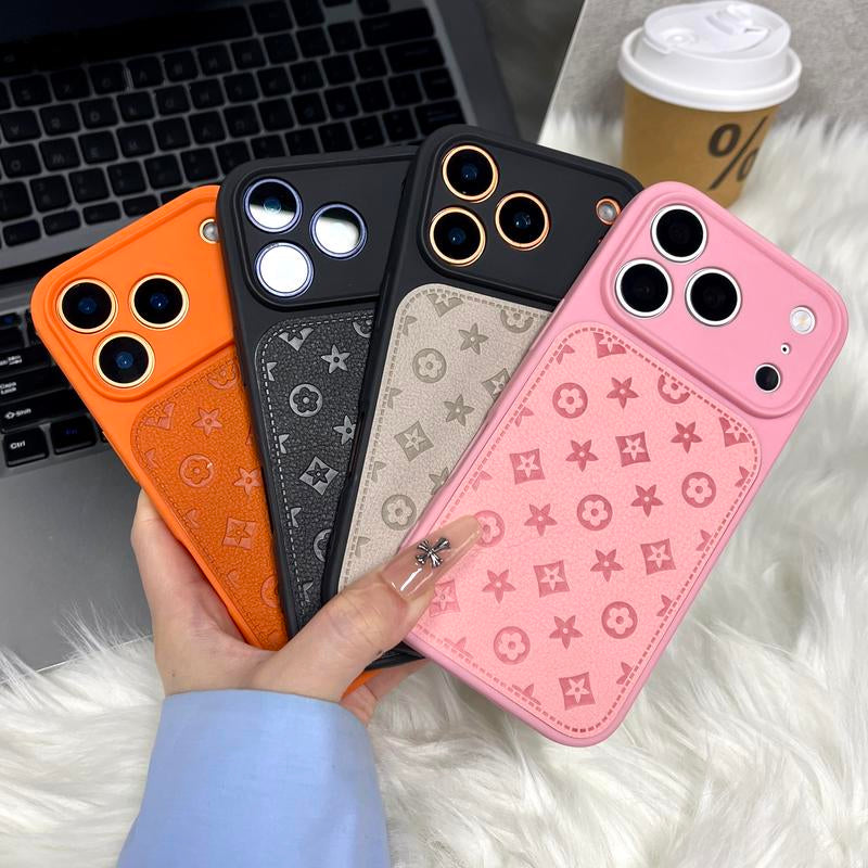 Funda de cuero de lujo para iPhone 17, 16, 15, 14, 13 Pro Max, plus.