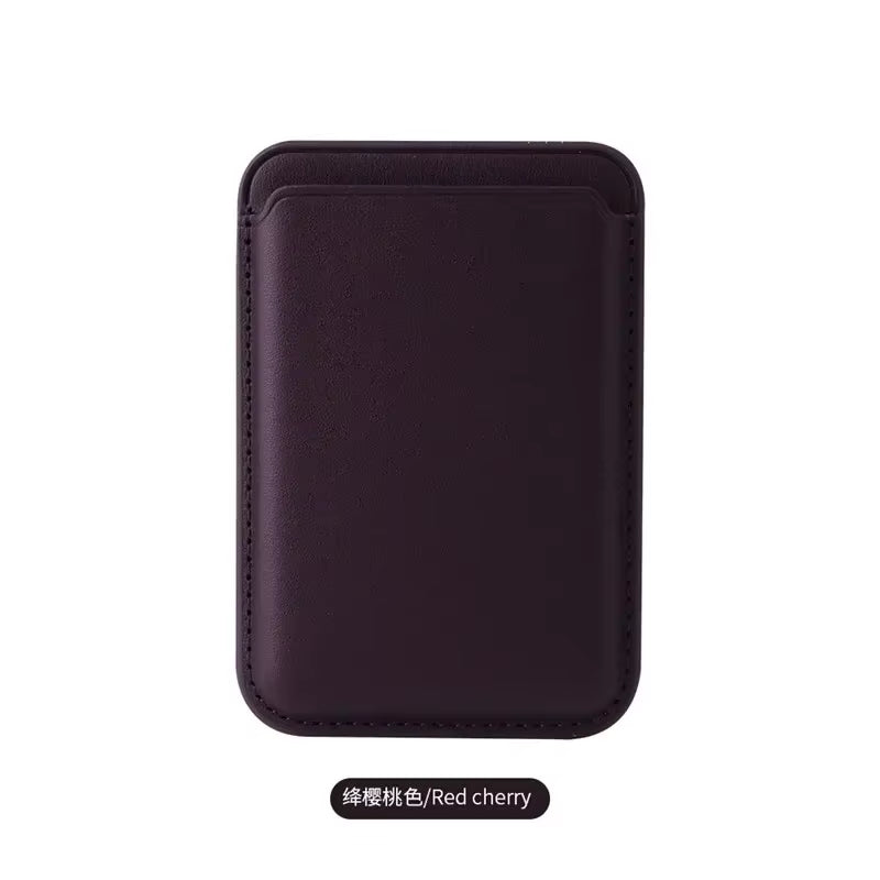 Funda magnética de cuero de lujo con tarjetero Magsafe para iPhone 14 Pro Max 13 12